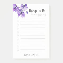 パープルオーキッドパーソナライズされた聖なる書物、 経典一覧 ポストイット