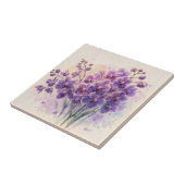 パープルオーキッドファレノプシス水彩画 タイル (側面)