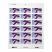 パープルオーキッドフローラ住所 シール (フルシート)