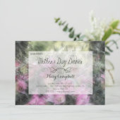 パープルオーキッドマザーズデイディナー招待状 招待状 (スタンド正面)