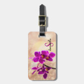 パープルオーキッドラゲッジタグ ラゲッジタグ (正面縦)