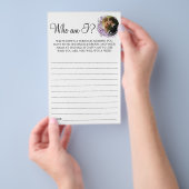 パープルオーキッド私はカップルのシャワーゲームカード チラシ (ハンドル)