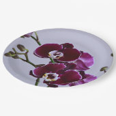 パープルオーキッド紙プレート ペーパープレート (アングル)