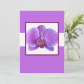 パープルオーキッド結婚式招待状 招待状 (スタンド正面)