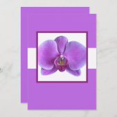 パープルオーキッド結婚式招待状 招待状 (正面/裏面)