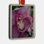 パープルオーキッド&ガーデンカラフルフローラ メタルオーナメント (右)