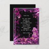 パープルオーキッド サンキューカード (正面/裏面)
