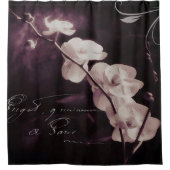 パープルオーキッド シャワーカーテン (正面)