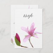 パープルオーキッドRSVP招待状 出欠カード (正面/裏面)