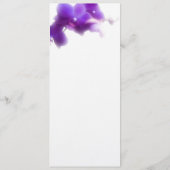 パープルオーキッ結婚トのメニュー メニュー (裏面)