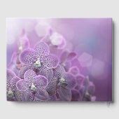 パープルオーキパーソナライズされたン結婚ズゲストブック ゲストブック (裏面)