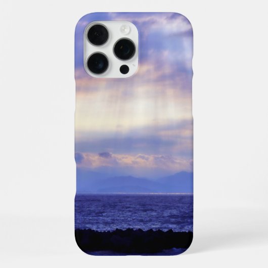 パープルオーシャンビュー iPhoneケース (裏面)