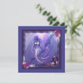 パープルオーシャンマーメイドのブランクカード (スタンド正面)