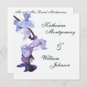 パープルオーチッドの結婚式招待状 招待状 (正面/裏面)