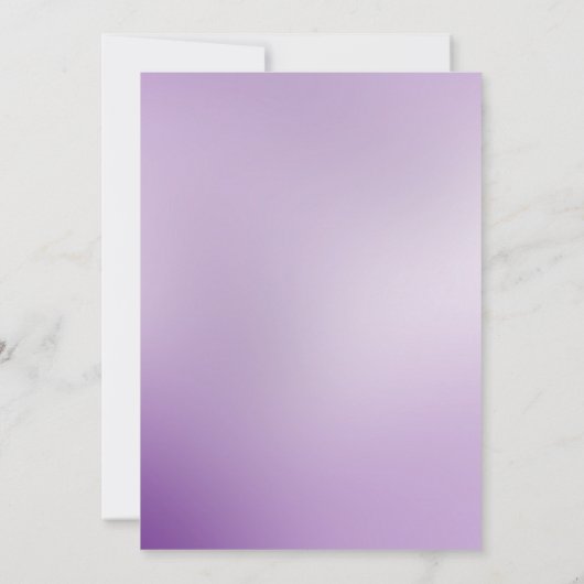 パープルオーナメントクリスマスパーティー 招待状 (裏面)