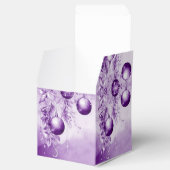 パープルオーナメントクリスマスホリデーギフトボックス フェイバーボックス (オープン)