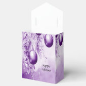 パープルオーナメントクリスマスホリデーギフトボックス フェイバーボックス (オープン)