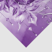 パープルオーナメントクリスマスホリデーティッシュペーパー 薄葉紙 (詳細)