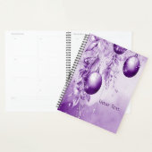 パープルオーナメントクリスマスホリデー プランナー手帳 (ディスプレー)