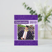 パープルオープンハウスパーティー卒業の招待状 招待状 (スタンド正面)