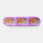 パープルオーラブッダースカートボード スケートボード (横)