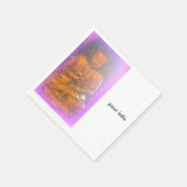 パープルオーラブッダ紙ナプキン スタンダードカクテルナプキン (角)