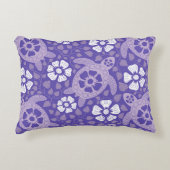 パープルカウアイカメ アクセントクッション (正面)