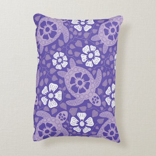 パープルカウアイカメ アクセントクッション (裏面(縦))