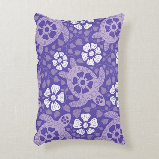 パープルカウアイカメ アクセントクッション (正面(垂直))