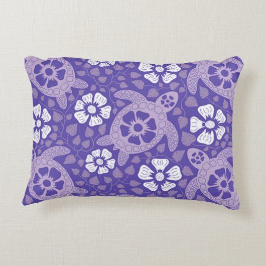 パープルカウアイカメ アクセントクッション (裏面)