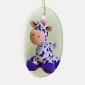 パープルカウセラミックオーナメント セラミックオーナメント (右)