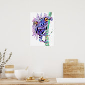 パープルカエル ポスター (キッチン)