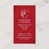 パープルカエレガントラユリ 名刺 (裏面)