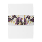 パープルカエレガントラリリーモダン 招待状ベリーバンド (裏面例)