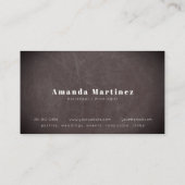 パープルカクテルバーテンダーミックスショップボード 名刺 (裏面)