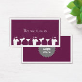 パープルカクテル企業のイベントドリンクチケット (デスク)