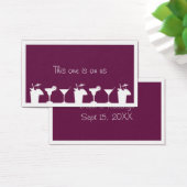 パープルカクテル結婚のイベントドリンクカスタムチケット (デスク)