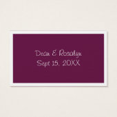 パープルカクテル結婚のイベントドリンクカスタムチケット (裏面)