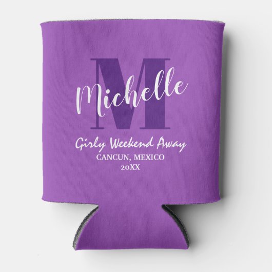 パープルカスタムガールズウィークエンドゲートウェイ 缶クーラー (正面)