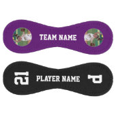 パープルカスタムソフトボール選手の写真名と番号 ソフトボール (パネル)