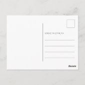 パープルカッコいいディスコボールパーティー ポストカード (裏面)