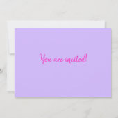 パープルカップケカラフルーキ30歳の誕生日の招待状 招待状 (裏面)