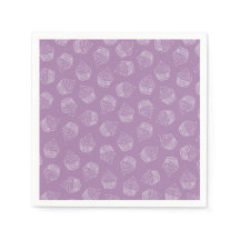 パープルカップケーキイラストレーション