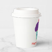 パープルカップケーキ16th誕生日パーティー 紙コップ (右)