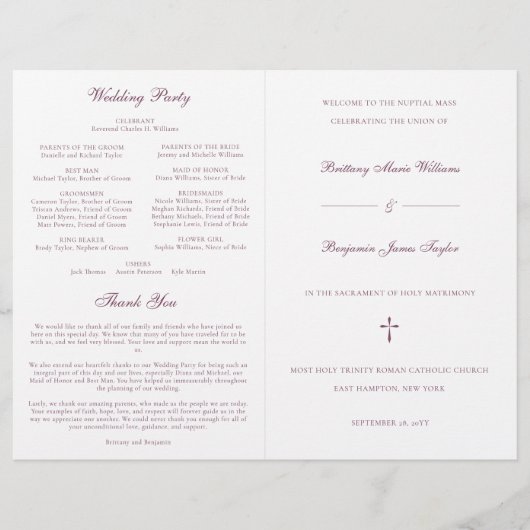 パープルカト結婚リックの一括式計画 (正面)