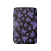 パープルカナリーつる植物葉 バスマット (正面縦)