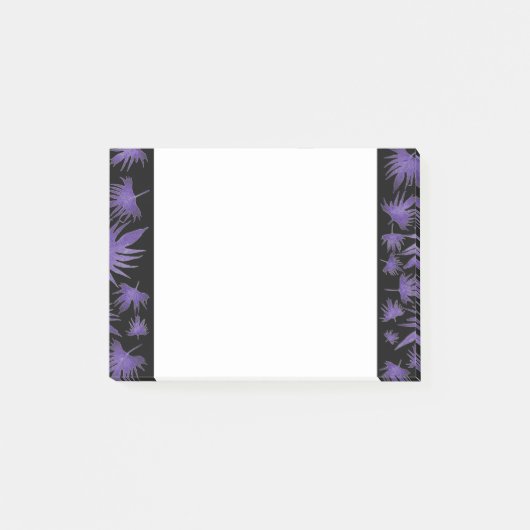 パープルカナリーつる植物葉 ポストイット (正面)