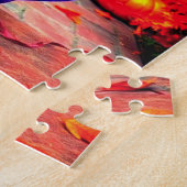 パープルカボキンコーヒーと穏やかな秋の景色 ジグソーパズル (側面)