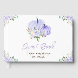 パープルカボチャフローラベビーシャワー ゲストブック