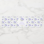 パープルカボチャフローラ誕生日パーティー ペットボトルラベル (シングルラベル)